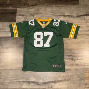 Nike Jordy Nelson Packers #87 Jersey Green NFL On Field Youth L Large